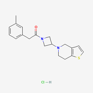 1-(3-(6,7-dihydrothieno[3,2-c]pyridin-5(4H)-yl)azetidin-1-yl)-2-(m-tolyl)ethanone hydrochloride