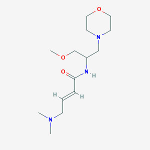 (E)-4-(Dimethylamino)-N-(1-methoxy-3-morpholin-4-ylpropan-2-yl)but-2-enamide