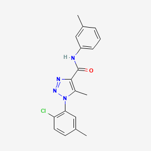 1-(2-chloro-5-methylphenyl)-5-methyl-N-(m-tolyl)-1H-1,2,3-triazole-4-carboxamide