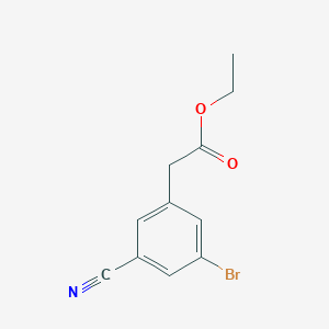 3-Bromo-5-cyanophenylacetic acid ethyl ester