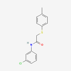 N-(3-chlorophenyl)-2-[(4-methylphenyl)sulfanyl]acetamide