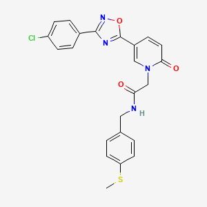 N-(4-chloro-2-fluorophenyl)-2-[1-[(4-methylpiperidin-1-yl)carbonyl]-3,4-dihydroisoquinolin-2(1H)-yl]acetamide