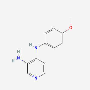 molecular formula C12H13N3O B2378736 N4-(4-甲氧基苯基)吡啶-3,4-二胺 CAS No. 88614-03-3