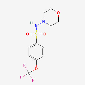 molecular formula C11H13F3N2O4S B2378738 N-吗啉基-4-(三氟甲氧基)苯磺酰胺 CAS No. 866151-75-9
