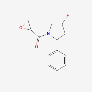 (4-Fluoro-2-phenylpyrrolidin-1-yl)-(oxiran-2-yl)methanone