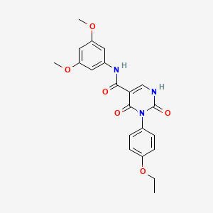 molecular formula C21H21N3O6 B2378756 N-(3,5-dimethoxyphenyl)-3-(4-ethoxyphenyl)-2,4-dioxo-1,2,3,4-tetrahydropyrimidine-5-carboxamide CAS No. 896680-02-7