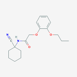 molecular formula C18H24N2O3 B2378768 N-(1-cyanocyclohexyl)-2-(2-propoxyphenoxy)acetamide CAS No. 923223-90-9
