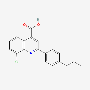 8-Chloro-2-(4-propylphenyl)quinoline-4-carboxylic acid