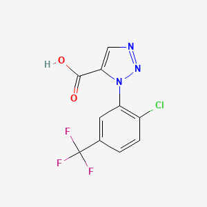 1-(2-Chloro-5-(trifluoromethyl)phenyl)-1H-1,2,3-triazole-5-carboxylic acid
