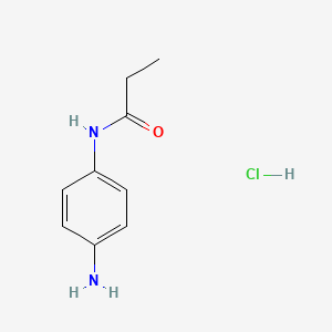 molecular formula C9H13ClN2O B2378800 N-(4-aminophenyl)propanamide hydrochloride CAS No. 1171829-70-1