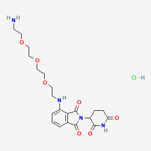 molecular formula C21H29ClN4O7 B2378801 Pomalidomide-PEG3-C2-NH2 hydrochloride 