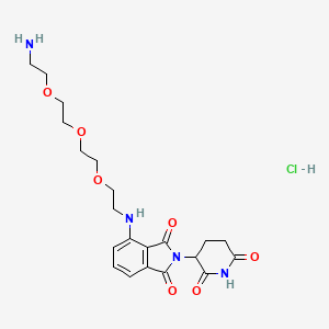 molecular formula C21H29ClN4O7 B2378801 Pomalidomide-PEG3-Amine HCl salt CAS No. 2446474-09-3