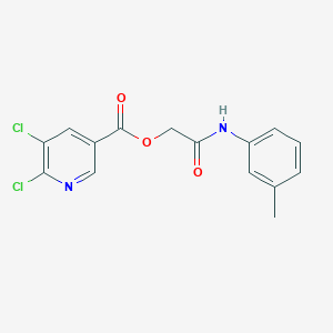 molecular formula C15H12Cl2N2O3 B2378814 [2-(3-Methylanilino)-2-oxoethyl] 5,6-dichloropyridine-3-carboxylate CAS No. 391652-12-3