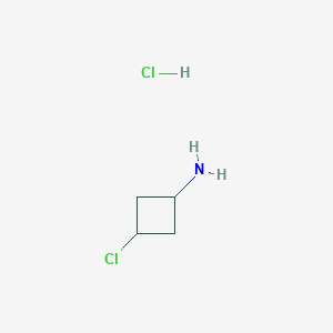 molecular formula C4H9Cl2N B2378818 3-Chlorocyclobutan-1-amine;hydrochloride CAS No. 2551117-70-3