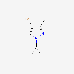 molecular formula C7H9BrN2 B2378830 4-Bromo-1-cyclopropyl-3-methylpyrazole CAS No. 1563530-25-5