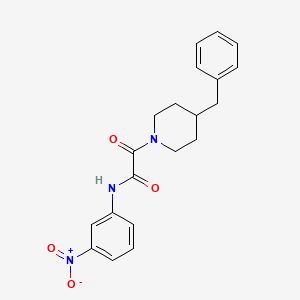 molecular formula C20H21N3O4 B2378832 2-(4-benzylpiperidin-1-yl)-N-(3-nitrophenyl)-2-oxoacetamide CAS No. 496054-95-6