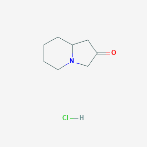 molecular formula C8H14ClNO B2378834 Octahydroindolizin-2-one hydrochloride CAS No. 2138384-63-9