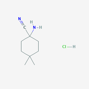 1-Amino-4,4-dimethylcyclohexane-1-carbonitrile;hydrochloride