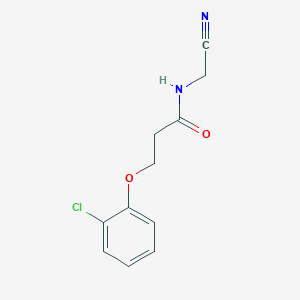 B2378892 3-(2-chlorophenoxy)-N-(cyanomethyl)propanamide CAS No. 1252521-45-1