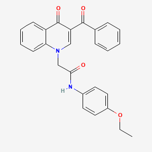 molecular formula C26H22N2O4 B2378894 2-(3-benzoyl-4-oxoquinolin-1(4H)-yl)-N-(4-ethoxyphenyl)acetamide CAS No. 895652-60-5