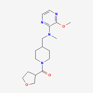 [4-[[(3-Methoxypyrazin-2-yl)-methylamino]methyl]piperidin-1-yl]-(oxolan-3-yl)methanone