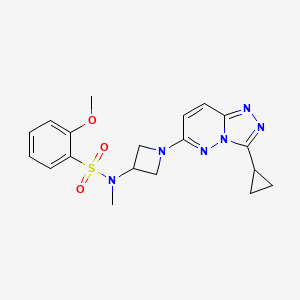 N-(1-(3-cyclopropyl-[1,2,4]triazolo[4,3-b]pyridazin-6-yl)azetidin-3-yl)-2-methoxy-N-methylbenzenesulfonamide
