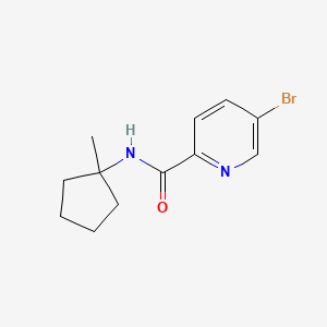 molecular formula C12H15BrN2O B2378974 5-bromo-N-(1-methylcyclopentyl)pyridine-2-carboxamide CAS No. 1311317-61-9