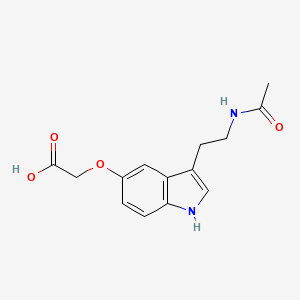 molecular formula C14H16N2O4 B2378989 2-((3-(2-Acetamidoethyl)-1H-indol-5-yl)oxy)acetic acid CAS No. 319919-14-7