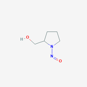 molecular formula C5H10N2O2 B2378998 2-Pyrrolidinemethanol,1-nitroso-(9CI) CAS No. 68292-94-4