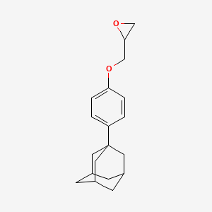 molecular formula C19H24O2 B2379059 2-[4-(Adamantan-1-yl)phenoxymethyl]oxirane CAS No. 351330-03-5
