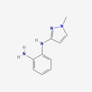 molecular formula C10H12N4 B2379079 N1-(1-methyl-1H-pyrazol-3-yl)benzene-1,2-diamine CAS No. 1516417-54-1
