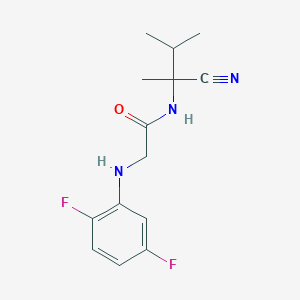 molecular formula C14H17F2N3O B2379114 N-(1-cyano-1,2-dimethylpropyl)-2-[(2,5-difluorophenyl)amino]acetamide CAS No. 1197602-56-4