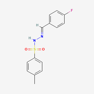 molecular formula C14H13FN2O2S B2379160 N'-(4-Fluorobenzylidene)-4-methylbenzenesulfonohydrazide CAS No. 210422-66-5