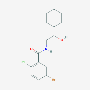5-bromo-2-chloro-N-(2-cyclohexyl-2-hydroxyethyl)benzamide