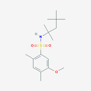 [(5-Methoxy-2,4-dimethylphenyl)sulfonyl](1,1,3,3-tetramethylbutyl)amine
