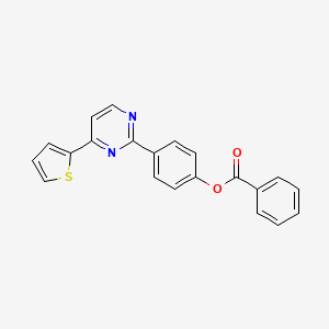 4-[4-(2-Thienyl)-2-pyrimidinyl]phenyl benzenecarboxylate
