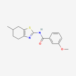 3-methoxy-N-(6-methyl-4,5,6,7-tetrahydrobenzo[d]thiazol-2-yl)benzamide