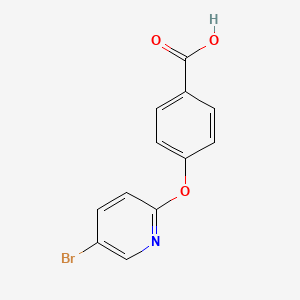molecular formula C12H8BrNO3 B2379213 4-[(5-Bromopyridin-2-YL)oxy]benzoic acid CAS No. 58835-85-1
