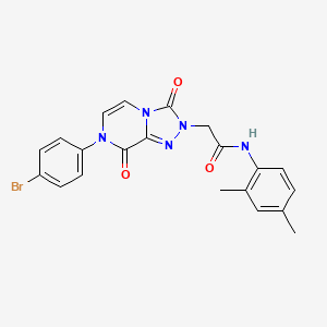 2-(7-(4-bromophenyl)-3,8-dioxo-7,8-dihydro-[1,2,4]triazolo[4,3-a]pyrazin-2(3H)-yl)-N-(2,4-dimethylphenyl)acetamide