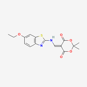 5-{[(6-Ethoxy-1,3-benzothiazol-2-yl)amino]methylene}-2,2-dimethyl-1,3-dioxane-4,6-dione