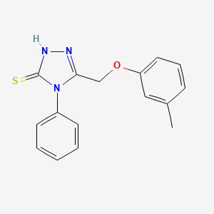 4-Phenyl-5-m-tolyloxymethyl-4H-[1,2,4]triazole-3-thiol