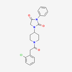 1-(1-(2-(2-Chlorophenyl)acetyl)piperidin-4-yl)-3-phenylimidazolidine-2,4-dione