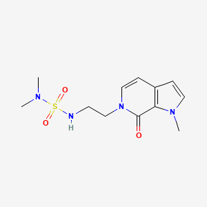 6-[2-(Dimethylsulfamoylamino)ethyl]-1-methyl-7-oxopyrrolo[2,3-c]pyridine
