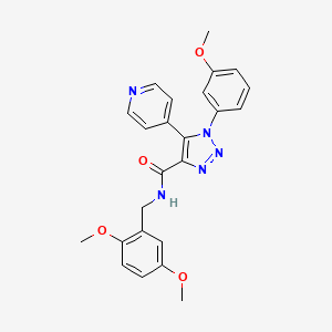 N-(2,5-dimethoxybenzyl)-1-(3-methoxyphenyl)-5-(pyridin-4-yl)-1H-1,2,3-triazole-4-carboxamide