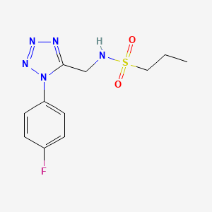 N-((1-(4-fluorophenyl)-1H-tetrazol-5-yl)methyl)propane-1-sulfonamide