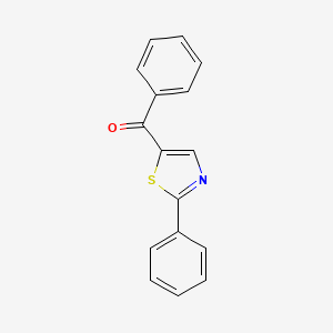 molecular formula C16H11NOS B2379242 Phenyl(2-phenyl-1,3-thiazol-5-yl)methanone CAS No. 52421-61-1