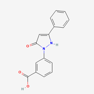 3-(5-oxo-3-phenyl-2,5-dihydro-1H-pyrazol-1-yl)benzoic acid