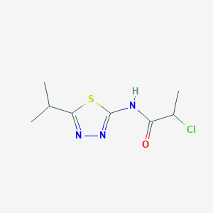 2-chloro-N-(5-isopropyl-1,3,4-thiadiazol-2-yl)propanamide