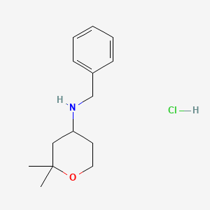 Benzyl-(2,2-dimethyl-tetrahydro-pyran-4-YL)-amine hydrochloride