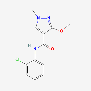 B2379274 N-(2-chlorophenyl)-3-methoxy-1-methyl-1H-pyrazole-4-carboxamide CAS No. 1014089-27-0